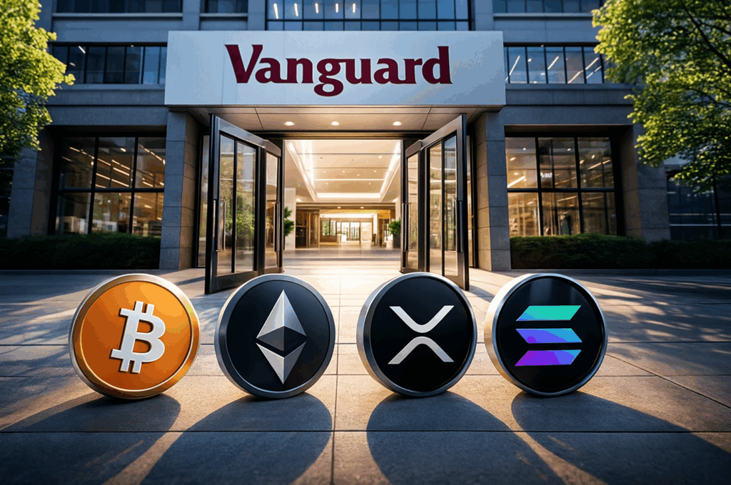 Vanguard reverses course, opens door to Bitcoin, Ethereum, XRP, and Solana ETFs